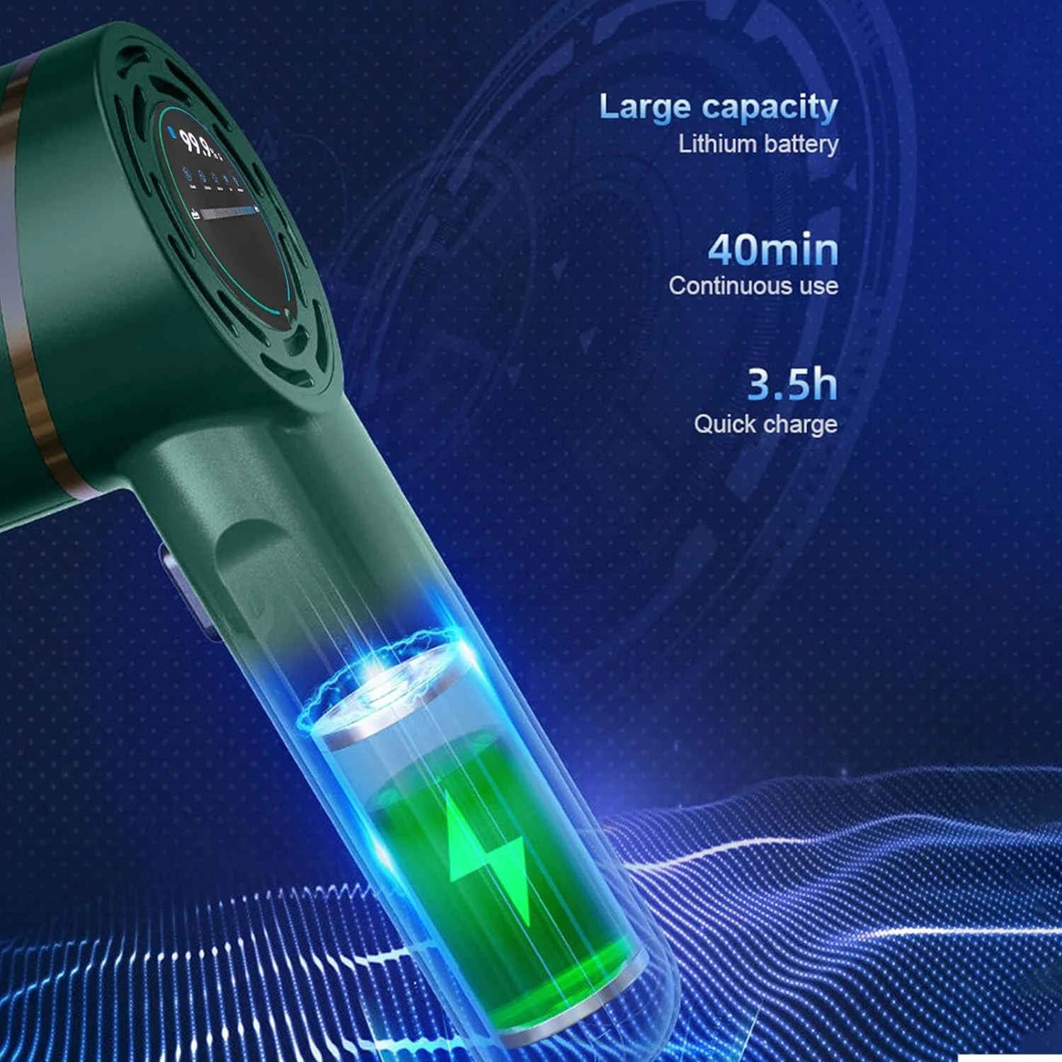 MORESEC Car Portable Handheld Small Vacuum Cleaner Wireless Home Car Dual-Use Rechargeable High-Power Powerful Vacuum Cleaner, Extended Suction Nozzle, One Button To Open 8 MORESEC Car Portable Handheld Small Vacuum Cleaner Wireless Home Car Dual-Use Rechargeable High-Power Powerful Vacuum Cleaner, Extended Suction Nozzle, One Button To Open - Image 6