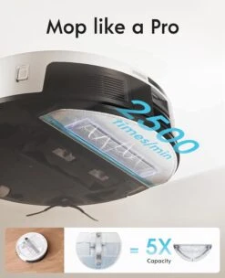 Yeedi Cube Robot Vacuum And Mop, Auto Mop Drying, Auto Mop Washing, Auto Mop Lifting, 4300 Pa Powerful Suction, Sonic Mopping With 1L Water Tank, Compatible With Alexa, For Hard Floors, Carpets -Small Appliance Store 718FztXIxRL. AC SL1500