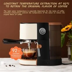 XiVue Built-in Coffee Machines Electric Automatic Horn Coffee Maker Machine Milk Foam Induction Coffee Household Appliances Kitchen (Color : Basic Model, Size : US) (Upgrade Model US) (Upgrade Mod -Small Appliance Store 718xyCayCTL. AC SL1500