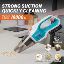 Berserker 20V Handheld Vacuum Cordless Rechargeable Battery Operated And Charger Included, 10000Pa Powerful Suction Portable Hand Vacuum Cleaner With LED Light For Car Home Pet Hair Dust Cleaning -Small Appliance Store 719Pv 2GqL. AC SL1500