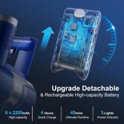 Moolan Cordless Vacuum Cleaner, 6 In 1 Rechargeable Lightweight Cordless Stick Vacuum With Powerful Suction, 40min Runtime 180° Rotating For Home Hardwood Floor -Small Appliance Store 719kfDzAZML. AC SL1500