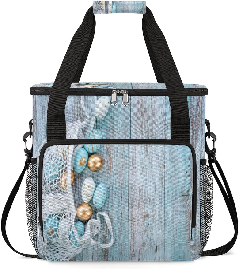 Cfpolar Coffee Maker Carrying Bag Blue Eggs Wooden Easter Travel Coffee Machine Bag Carrying Organizer Case Portable Single Serve Coffee Brewer Tote Bag Storage Bag For Camping Picnic 3 Cfpolar Coffee Maker Carrying Bag Blue Eggs Wooden Easter Travel Coffee Machine Bag Carrying Organizer Case Portable Single Serve Coffee Brewer Tote Bag Storage Bag For Camping Picnic