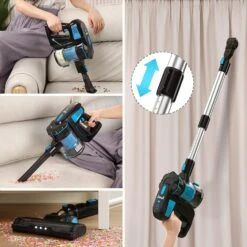 INSE Cordless Vacuum Cleaner, 6-in-1 Powerful Cordless Stick Vacuum, 45 Mins Runtime, Ultra-Quiet, Lightweight, Rechargeable 2200mAh Battery, Versatile Vacuum Cleaner For Pet Hair Hard Floor Car Home -Small Appliance Store 719uTvH4J0L. AC SL1500