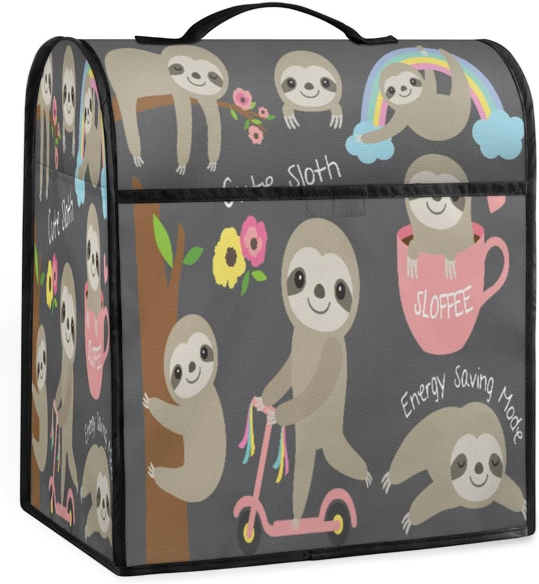 Cute Baby Sloth Coffee Machine Dust Cover Animal Sloth Stand Mixer Dust Cover Stand Mixer Cover Waterproof,Easy To Clean,Multi-Pocket 3 Cute Baby Sloth Coffee Machine Dust Cover Animal Sloth Stand Mixer Dust Cover Stand Mixer Cover Waterproof,Easy To Clean,Multi-Pocket
