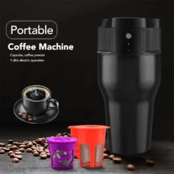 Emoshayoga Coffee Maker, Electric Coffee Machine Gift Easy Operation USB Plug In Stainless Steel 2 In 1 For KCUP Bottle -Small Appliance Store 71BDFwQTPLL. AC SL1500