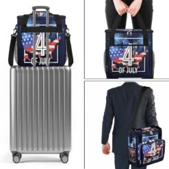 Cfpolar Coffee Maker Carrying Bag American Usa Flag Map Travel Coffee Machine Bag Carrying Organizer Case Portable Single Serve Coffee Brewer Tote Bag Storage Bag For Camping Picnic -Small Appliance Store 71BUrXKontL. AC SL1200