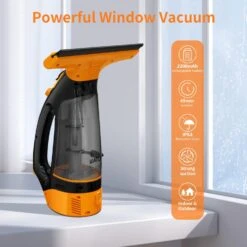 Window Vacuum, Window Vacuum Squeegee, 3 In 1 Cordless Window Vacuum Cleaner, Rechargeable Window Vac With 2 Water Tanks, Spray/Squeegee/Vacuum, Electric Squeegee For Window, Mirror, Tile -Small Appliance Store 71BsEnirVzL. AC SL1500