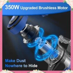 POWEART Cordless Vacuum Cleaner, 26Kpa Powerful Cordless Stick Vacuum With 350W Motor, 6-in-1 Lightweight Battery Vacuum Up To 45mins Runtime, Self-Standing Vacuum For Pet Hair Hardfloor Carpet Home -Small Appliance Store 71C8o5dAu7L. AC SL1500
