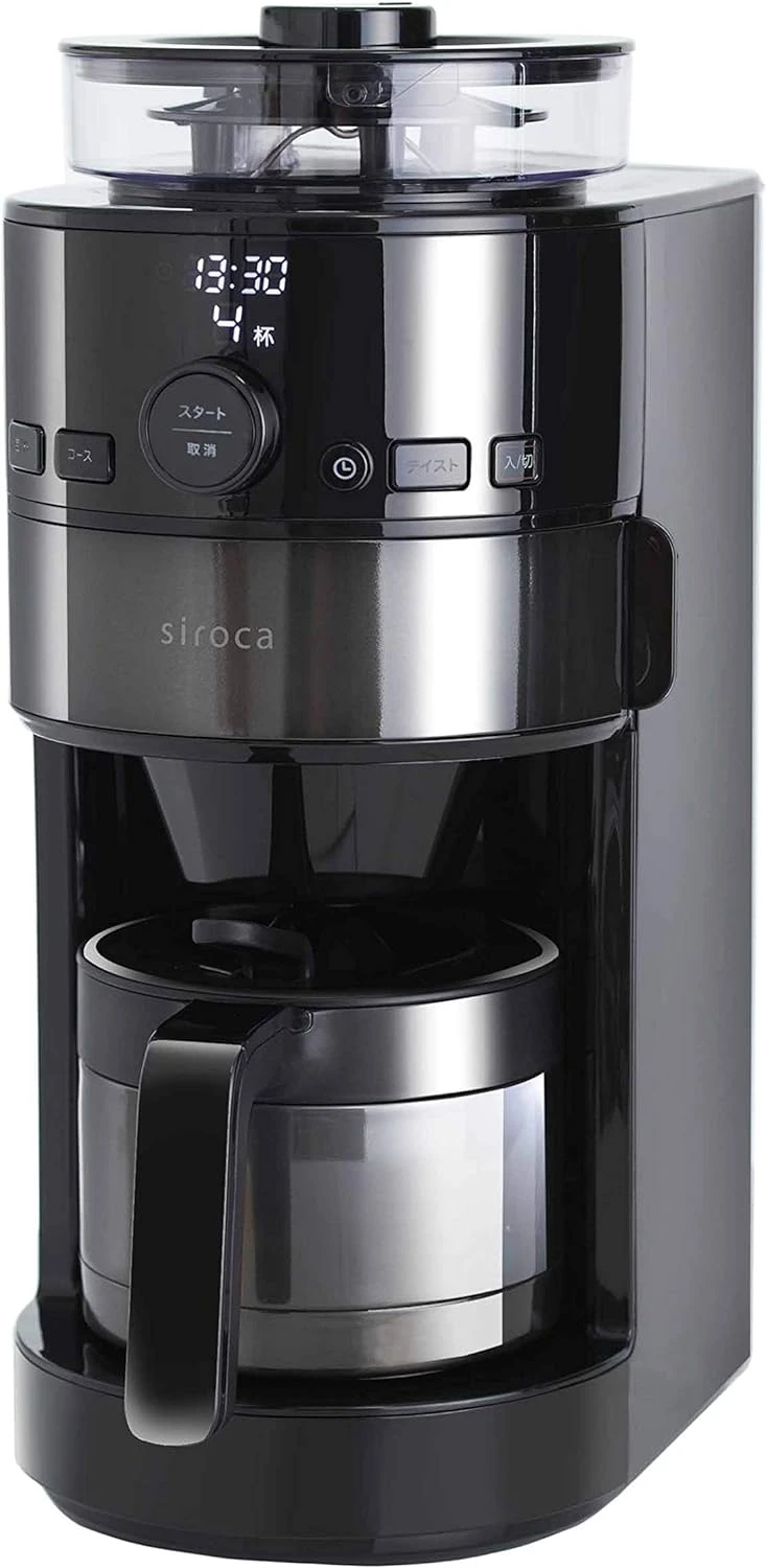 Siroca Full Automatic Coffee Maker SC-C121-K-KT (Black & Tungsten Black)【Japan Domestic Genuine Products 3 Siroca Full Automatic Coffee Maker SC-C121-K-KT (Black & Tungsten Black)【Japan Domestic Genuine Products