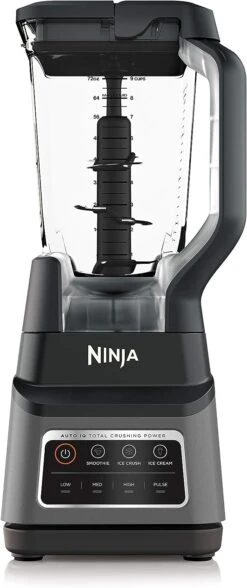 Ninja BN701 Professional Plus Blender, 1400 Peak Watts, 3 Functions For Smoothies, Frozen Drinks & Ice Cream With Auto IQ, 72-oz.* Total Crushing Pitcher & Lid, Dark Grey
