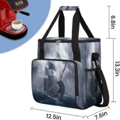 Cfpolar Coffee Maker Carrying Bag Pirate Ship On Stormy Sea Travel Coffee Machine Bag Carrying Organizer Case Portable Single Serve Coffee Brewer Tote Bag Storage Bag For Camping Picnic 12 Cfpolar Coffee Maker Carrying Bag Pirate Ship On Stormy Sea Travel Coffee Machine Bag Carrying Organizer Case Portable Single Serve Coffee Brewer Tote Bag Storage Bag For Camping Picnic -Small Appliance Store 71CbNsy43 L. AC SL1200