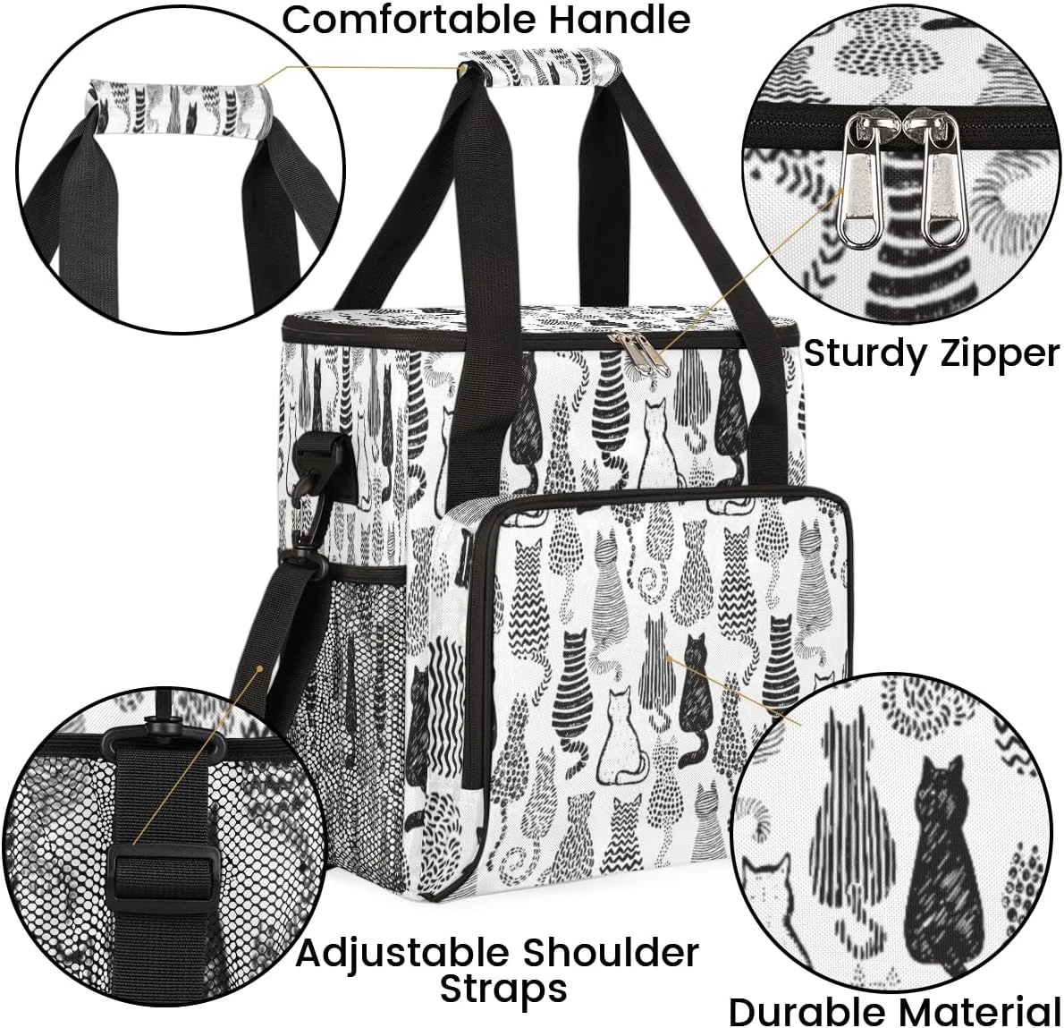 Cfpolar Coffee Maker Carrying Bag Cute Cat Travel Coffee Machine Bag Carrying Organizer Case Portable Single Serve Coffee Brewer Tote Bag Storage Bag For Camping Picnic 9 Cfpolar Coffee Maker Carrying Bag Cute Cat Travel Coffee Machine Bag Carrying Organizer Case Portable Single Serve Coffee Brewer Tote Bag Storage Bag For Camping Picnic - Image 7