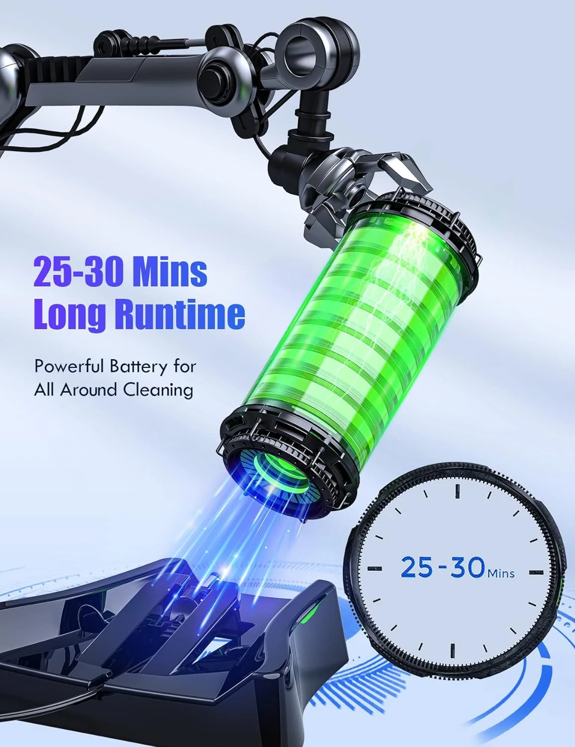 Handheld Vacuum 8000Pa, Wall-Mounted Rechargeable Powerful Hand-held Cordless Vacuum Cleaner With 30min Runtime, 3H Quick Charge Multipurpose Lightweight Hand Vacuum For Dust Carpet Stair Pet Hair 5 Handheld Vacuum 8000Pa, Wall-Mounted Rechargeable Powerful Hand-held Cordless Vacuum Cleaner With 30min Runtime, 3H Quick Charge Multipurpose Lightweight Hand Vacuum For Dust Carpet Stair Pet Hair - Image 3