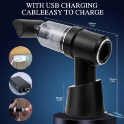 XSONGX Car Vacuum Cleaner Cordless, Hand-held Portable Vacuum Cleaner, 9000PA Suction, With Multiple Nozzles And Floor Brushes, Suitable For Vehicle/Home/Office, Pet Hair -Small Appliance Store 71FpCpafwyL. AC SL1500