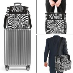 Cfpolar Coffee Maker Carrying Bag Abstract Animal Zebra Pattern Travel Coffee Machine Bag Carrying Organizer Case Portable Single Serve Coffee Brewer Tote Bag Storage Bag For Camping Picnic -Small Appliance Store 71GKsdl7CPL. AC SL1200