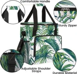 Cfpolar Coffee Maker Carrying Bag Green Leaves Palm Travel Coffee Machine Bag Carrying Organizer Case Portable Single Serve Coffee Brewer Tote Bag Storage Bag For Camping Picnic 16 Cfpolar Coffee Maker Carrying Bag Green Leaves Palm Travel Coffee Machine Bag Carrying Organizer Case Portable Single Serve Coffee Brewer Tote Bag Storage Bag For Camping Picnic -Small Appliance Store 71H3nerWgUL. AC SL1200