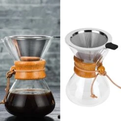 Atyhao Coffee Maker High-Temperature Resistant Glass Coffee Drip Brewing Pot With Stainless Steel Filter(400ml) 15 Atyhao Coffee Maker High-Temperature Resistant Glass Coffee Drip Brewing Pot With Stainless Steel Filter(400ml) -Small Appliance Store 71HzdvTvUsL. AC SL1500