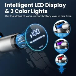 INSE Cordless Vacuum Cleaner, 400W Stick Vacuum With 30Kpa Powerful Suction, 55min Runtime, Smart Induction Auto-Adjustment, Rechargeable Vacuum Cleaners For Home Carpet Floor Pet Hair, LED Display-S9 -Small Appliance Store 71I0qMQkJ2L. AC SL1500