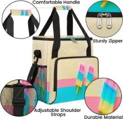 Cfpolar Coffee Maker Carrying Bag Rainbow Popsicle Travel Coffee Machine Bag Carrying Organizer Case Portable Single Serve Coffee Brewer Tote Bag Storage Bag For Camping Picnic -Small Appliance Store 71I2dHm2VdL. AC SL1200