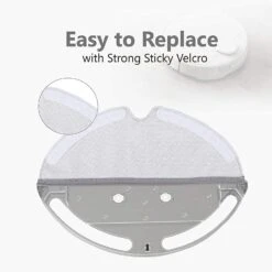 KEEPOW 8 Pcs Microfiber Mop Cloth Compatible With Roborock S5, S5 Max, S6, S6 MaxV, E4, S6 Pure, E35, E2 Robot Vacuum Cleaner -Small Appliance Store 71ISTlFcQTS. AC SL1500