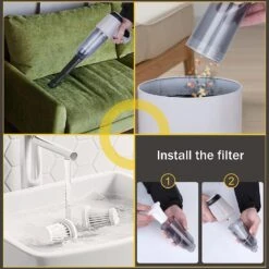 Cordless Handheld Vacuum Cleaner,3 In 1 Convenient Vacuum Cleaner, Small Car Vacuum Cleaner,9000PA Strong Suction,60 Minutes Battery Life,wet And Dry,suitable For Car,home, Office,pet Hair Cleaning 15 Cordless Handheld Vacuum Cleaner,3 In 1 Convenient Vacuum Cleaner, Small Car Vacuum Cleaner,9000PA Strong Suction,60 Minutes Battery Life,wet And Dry,suitable For Car,home, Office,pet Hair Cleaning -Small Appliance Store 71JhBoTg6L. AC SL1500