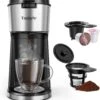 Tastyle Single Serve Coffee Maker For K Cup & Ground Coffee, Regular And Bold Brew Options, Small Coffee Machine Single Cup With Descaling Reminder, Fits Travel Mug, 6 To 14 Oz Brew Size, Black -Small Appliance Store 71Jx9ac9aoL. AC SL1500