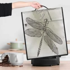 Dragonfly Coffee Machine Dust Cover Beautiful Dragonflies Stand Mixer Dust Cover Stand Mixer Cover Waterproof,Easy To Clean,Multi-Pocket -Small Appliance Store 71K 1S4 9TL. AC SL1200