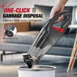 Handheld Vacuum Cordless Car Vacuum Portable With 9000PA&LED, Lightweight Rechargeable Hand Vacuum Cordless With 2 Filters, Fast Charge, Mini Vacuum, Hand Held Vacuum Cleaner For Car Carpet Pet Hair -Small Appliance Store 71L3MuzNpML. AC SL1500