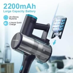 Claesydorn Cordless Vacuum Cleaner, Powerful 6-in-1 Lightweight Stick Vacuum Up To 45mins Runtime With Ultra-Large Capacity Battery, Rechargeable Handheld Vacuum For Hard Floor Pet Hair Home -Small Appliance Store 71LPqt F cL. AC SL1500