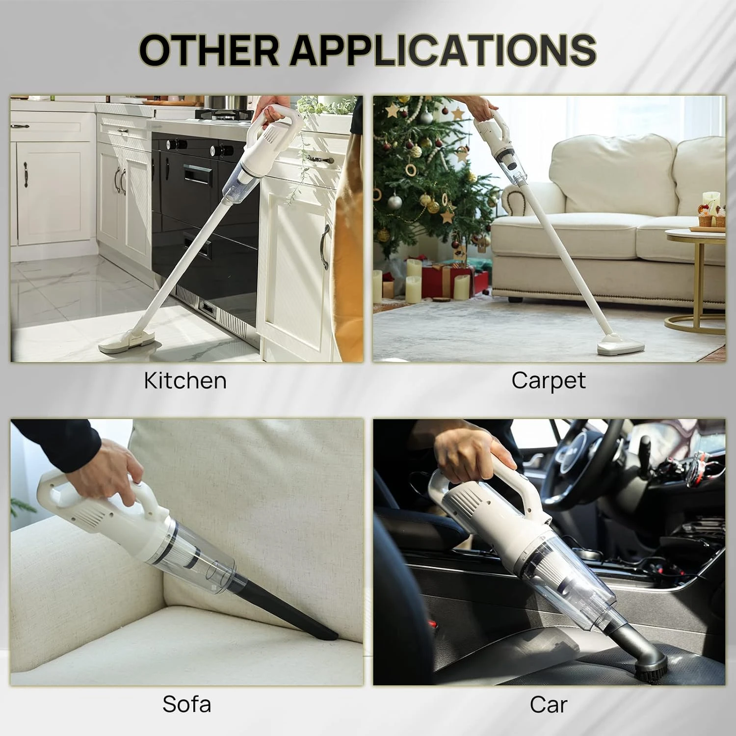 IPettie Cordless Pet Hair Vacuum 12000 PA Powerful Suction With LED Light, 4 Different Nozzles, Cat Hair Or Dog Hair Vacuum For Shedding, Portable Handheld Vacuum For Pet Hair 6 IPettie Cordless Pet Hair Vacuum 12000 PA Powerful Suction With LED Light, 4 Different Nozzles, Cat Hair Or Dog Hair Vacuum For Shedding, Portable Handheld Vacuum For Pet Hair - Image 4