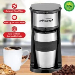 Brentwood TS-113BK Coffee Maker, Standard, Black -Small Appliance Store 71NBvfzw9VL. AC SL1500