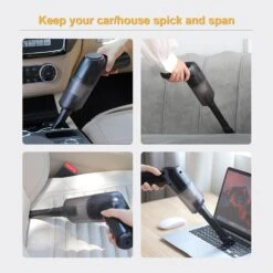 Egobasic Car Cordless Vacuum Cleaner, 9000PA Handheld Cordless Rechargeable Portable Vacuum Cleaner, Cordless Hoover Washable Filter & Cleaning Brush For Car/Home -Small Appliance Store 71NqgSrNKL. AC SL1500