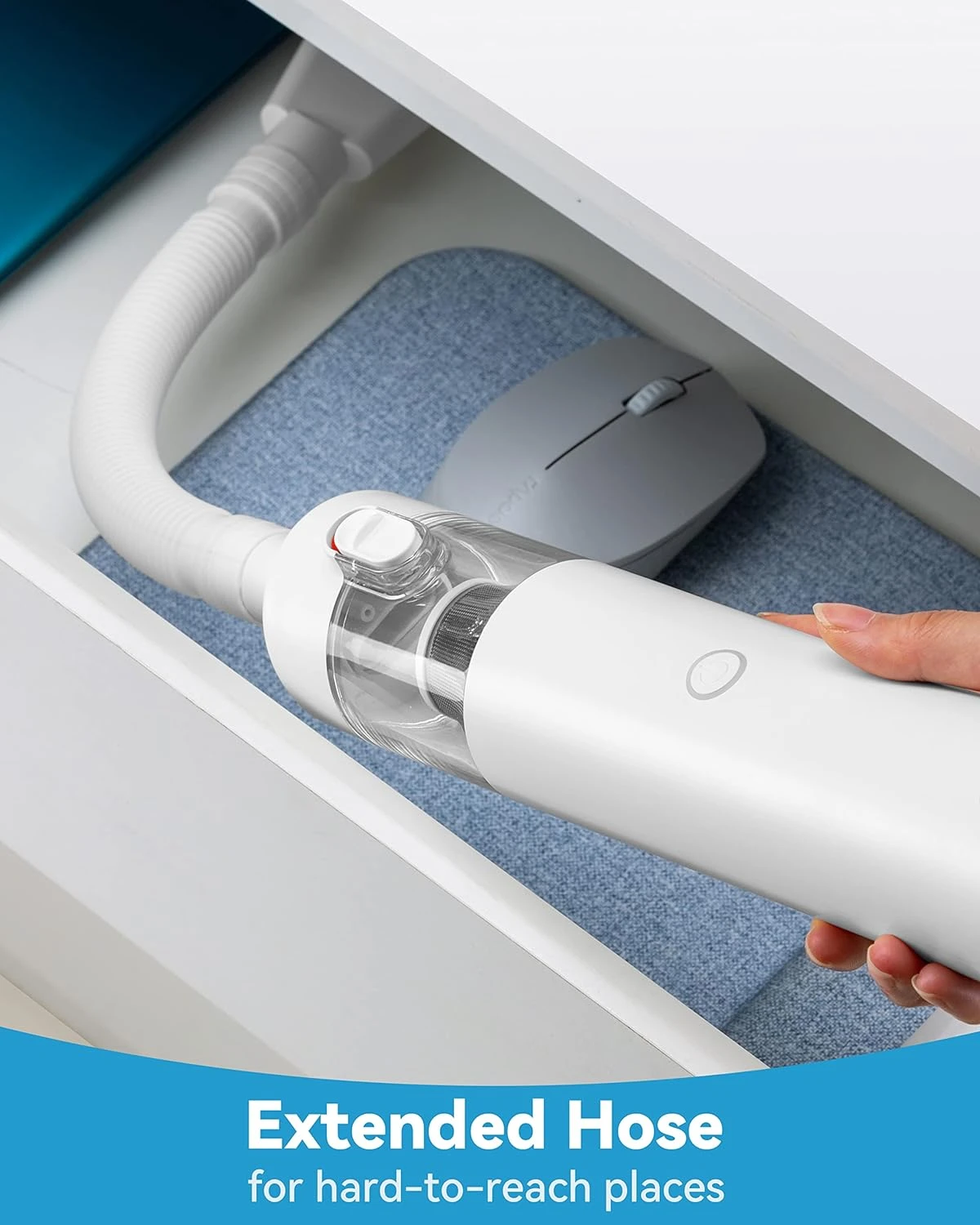 Brigii 3-in-1 Handheld Vacuum Cleaner, Cordless Car Vacuum With Powerful Suction, Hand Vacuum & Air Duster & Hand Pump, Mini Vacuum For Crevices, Keyboard Cleaner; 12V-M1 White 7 Brigii 3-in-1 Handheld Vacuum Cleaner, Cordless Car Vacuum With Powerful Suction, Hand Vacuum & Air Duster & Hand Pump, Mini Vacuum For Crevices, Keyboard Cleaner; 12V-M1 White - Image 5