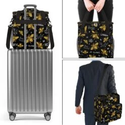 Cfpolar Coffee Maker Carrying Bag Sweet Bee Travel Coffee Machine Bag Carrying Organizer Case Portable Single Serve Coffee Brewer Tote Bag Storage Bag For Camping Picnic -Small Appliance Store 71PvJjUYQKL. AC SL1200