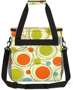 Cfpolar Coffee Maker Carrying Bag Colorful Circle Print Polka Dot Travel Coffee Machine Bag Carrying Organizer Case Portable Single Serve Coffee Brewer Tote Bag Storage Bag For Camping Picnic -Small Appliance Store 71QKmye6zHL. AC SL1200