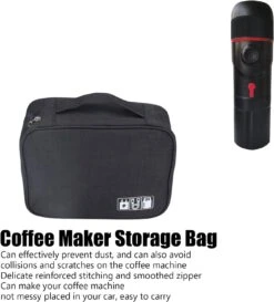 Coffee Maker Storage Bag, Travel Carrying Organizer Case, Suitable For Coffee Machines And Other Accessories, Dustproof Tote Bag For Coffee Machines, Vacuum Cups, Handheld Milk Frothers Black -Small Appliance Store 71QjQB0KVoL. AC SL1500 1