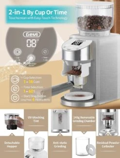 Gevi Espresso Machine & Coffee Maker - 20Bar Semi Automatic Espresso Machine With Grinder & Steam Wand – All In One Espresso Maker & Latte Machine For Home Dual Heating System -Small Appliance Store 71R0LFBuAvL. AC SL1500