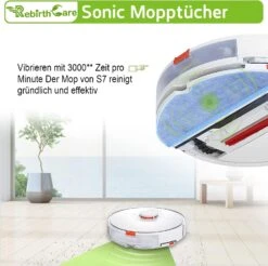 Wipes Replacement Mop For Roborock S7 Vacuum Cleaner S7 Plus S7 MaxV S7 MaxV Plus S7 MaxV Ultra S7 Pro Ultra T7 T7 Plus T7S T7SPlus Reusable Hard Floor Cloth Expert Wet Microfiber Soft Pad, 5 Pack -Small Appliance Store 71RC6btQB5L. AC SL1500