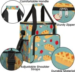 Cfpolar Coffee Maker Carrying Bag Red Apples Pies Travel Coffee Machine Bag Carrying Organizer Case Portable Single Serve Coffee Brewer Tote Bag Storage Bag For Camping Picnic -Small Appliance Store 71RLjl8f9 L. AC SL1200