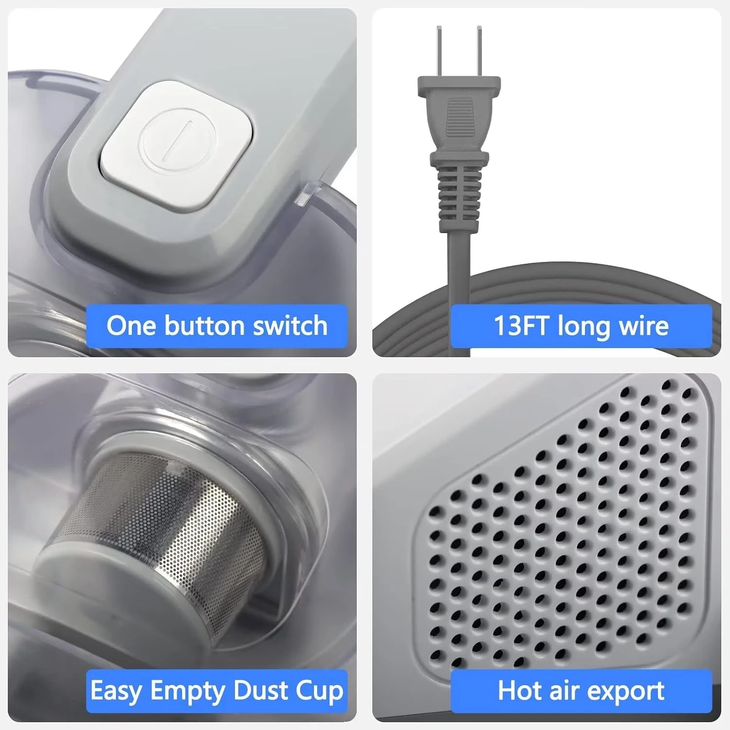 Kovshuiwe Mattress Vacuum Cleaner, UV Handheld Vacuum With 12Kpa Strong Suction And Low Noise, HEPA, Corded Bed Vacuum Cleaner, Cleaning Of Mattresses, Sofas, Pet Hair, Carpets, White 7 Kovshuiwe Mattress Vacuum Cleaner, UV Handheld Vacuum With 12Kpa Strong Suction And Low Noise, HEPA, Corded Bed Vacuum Cleaner, Cleaning Of Mattresses, Sofas, Pet Hair, Carpets, White - Image 5