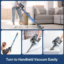 INSE Cordless Vacuum Cleaner, 6-in-1 Powerful Stick Vacuum, Rechargeable Vacuum Cleaner With 2200m-A-h Battery Up To 45 Mins Runtime, Lightweight Handheld Vacuum For Home Hard Floor Carpet Pet Hair -Small Appliance Store 71RzwsLP0L. AC SL1500
