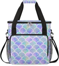 Cfpolar Coffee Maker Carrying Bag Mermaid Fish Scale Travel Coffee Machine Bag Carrying Organizer Case Portable Single Serve Coffee Brewer Tote Bag Storage Bag For Camping Picnic -Small Appliance Store 71S8GUdKWeL. AC SL1200 1