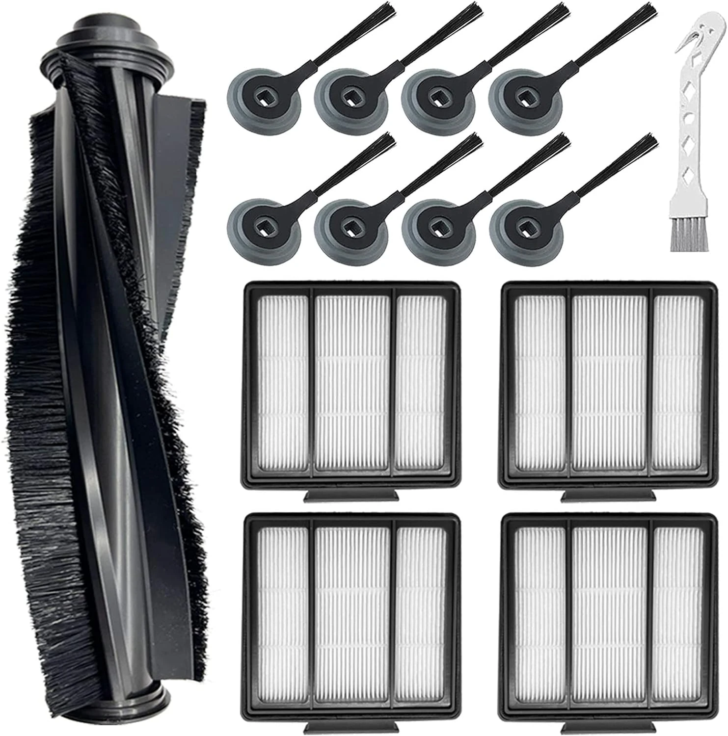 LesinaVac Replacement Parts For Shark ION Robot AV752 AV753 AV751 R85 RV850 RV850WV S87 RV851WV RV700_N RV720_N RV750_N RV761 Vacuum Cleaner Replacment Parts Pack Of 1 Main Brush, 4 Hepa Filters, 8 Side Brushes 3 LesinaVac Replacement Parts For Shark ION Robot AV752 AV753 AV751 R85 RV850 RV850WV S87 RV851WV RV700_N RV720_N RV750_N RV761 Vacuum Cleaner Replacment Parts Pack Of 1 Main Brush, 4 Hepa Filters, 8 Side Brushes