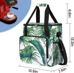 Cfpolar Coffee Maker Carrying Bag Green Leaves Palm Travel Coffee Machine Bag Carrying Organizer Case Portable Single Serve Coffee Brewer Tote Bag Storage Bag For Camping Picnic 12 Cfpolar Coffee Maker Carrying Bag Green Leaves Palm Travel Coffee Machine Bag Carrying Organizer Case Portable Single Serve Coffee Brewer Tote Bag Storage Bag For Camping Picnic -Small Appliance Store 71So5rg3F4L. AC SL1200