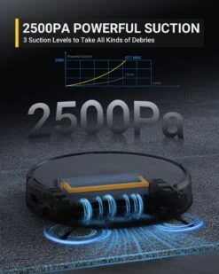 Thamtu G11 Max Robotic Vacuum Cleaner With Smart Dynamic Navigation, 2500Pa Suction Powerful Robot Vacuums, APP Control For Pet Hair, Hard Floor And Medium-Pile Carpet 14 Thamtu G11 Max Robotic Vacuum Cleaner With Smart Dynamic Navigation, 2500Pa Suction Powerful Robot Vacuums, APP Control For Pet Hair, Hard Floor And Medium-Pile Carpet -Small Appliance Store 71T VQADRRL. SL1500