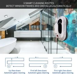 FILY S1PRO Window Cleaner Robot, 5000PA Strong Suction Smart Window Cleaner With One Key Start Function, APP&Control By Remote Control, Window Cleaner Tool For Indoor Outdoor High Windows Glass/Tiles 12 FILY S1PRO Window Cleaner Robot, 5000PA Strong Suction Smart Window Cleaner With One Key Start Function, APP&Control By Remote Control, Window Cleaner Tool For Indoor Outdoor High Windows Glass/Tiles -Small Appliance Store 71TJLpAGIHL. AC SL1500