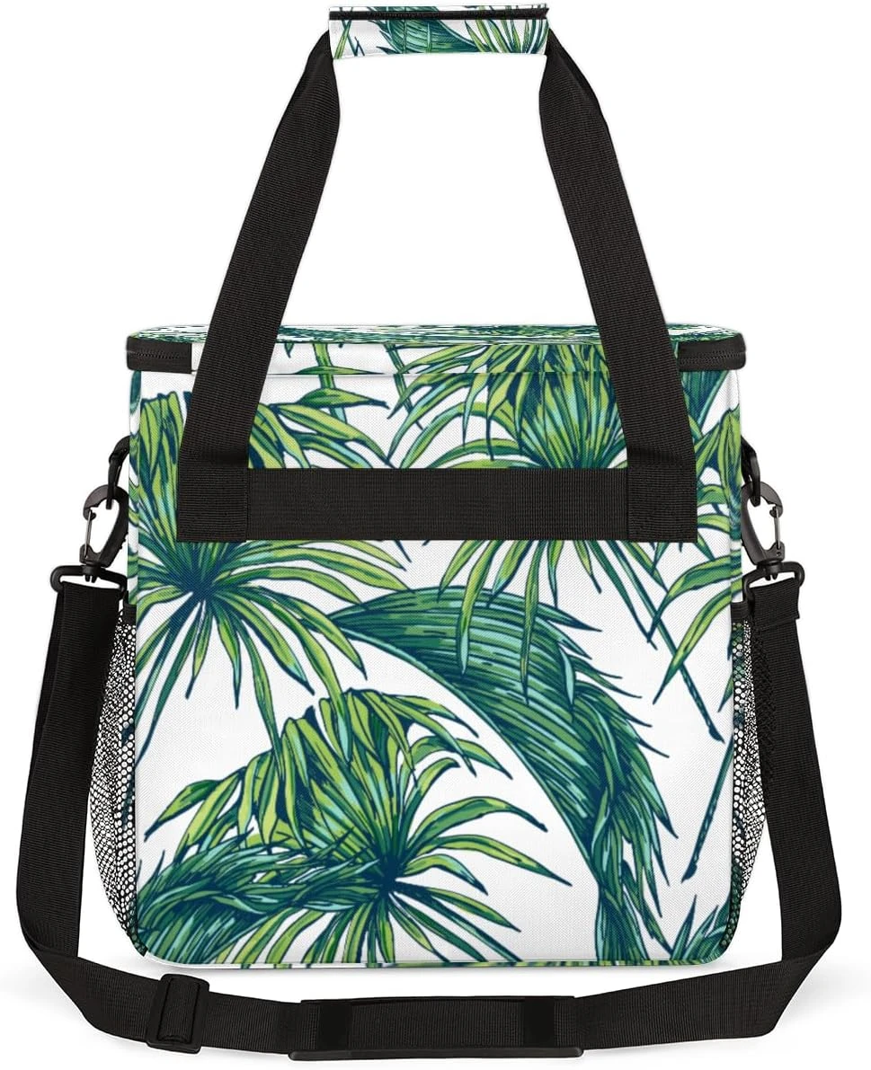 Cfpolar Coffee Maker Carrying Bag Green Leaves Palm Travel Coffee Machine Bag Carrying Organizer Case Portable Single Serve Coffee Brewer Tote Bag Storage Bag For Camping Picnic 8 Cfpolar Coffee Maker Carrying Bag Green Leaves Palm Travel Coffee Machine Bag Carrying Organizer Case Portable Single Serve Coffee Brewer Tote Bag Storage Bag For Camping Picnic - Image 6