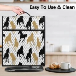 Bardic Horse Seamless Pattern Coffee Machine Dust Cover Animal Horses Stand Mixer Dust Cover Stand Mixer Cover Waterproof,Easy To Clean,Multi-Pocket -Small Appliance Store 71TnI3yEkRL. AC SL1200