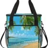 Cfpolar Coffee Maker Carrying Bag Beach Sandy Palm Tree Travel Coffee Machine Bag Carrying Organizer Case Portable Single Serve Coffee Brewer Tote Bag Storage Bag For Camping Picnic -Small Appliance Store 71U0WfPTwxL. AC SL1200