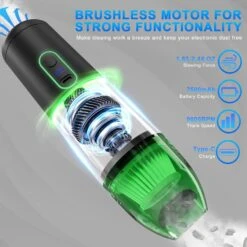 HAWTONG Handheld Vacuum Cordless, 3 Gear Car Vacuum Cleaner High Power With Air Blower, 7500mAh Rechargeable Mini Vacuum Cleaner With 12000PA Powerful Suction For Home Car Office Pet Hair Electronics -Small Appliance Store 71UZ cLkZL. AC SL1500